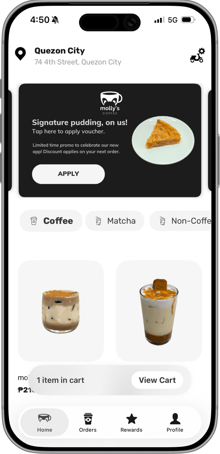 Molly’s Coffee App Preview